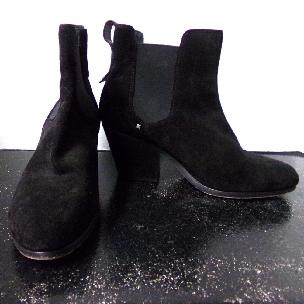 Rag and Bone Black Suede Booties